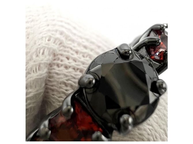 Anello a fascia da uomo Louis Vuitton Nero Arancione - vista 7