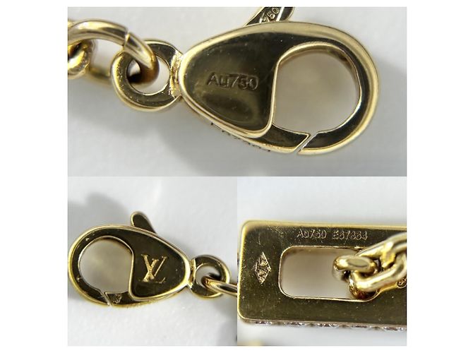 Collana con pendente Louis Vuitton D'oro - vista 5