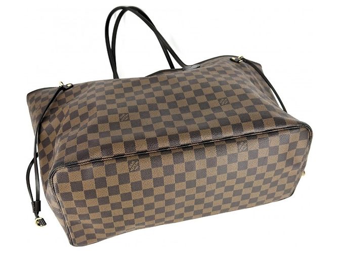 Borsa Tote Louis Vuitton Neverfull GM Marrone - vista 3