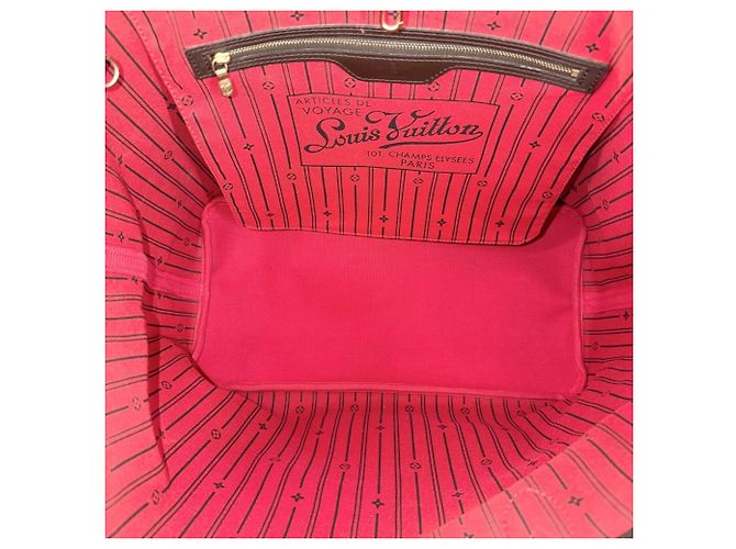 Borsa Tote Louis Vuitton Neverfull GM Marrone - vista 4