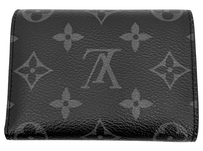 Louis Vuitton Monogram Eclipse Tri-fold Wallet Black - view 2