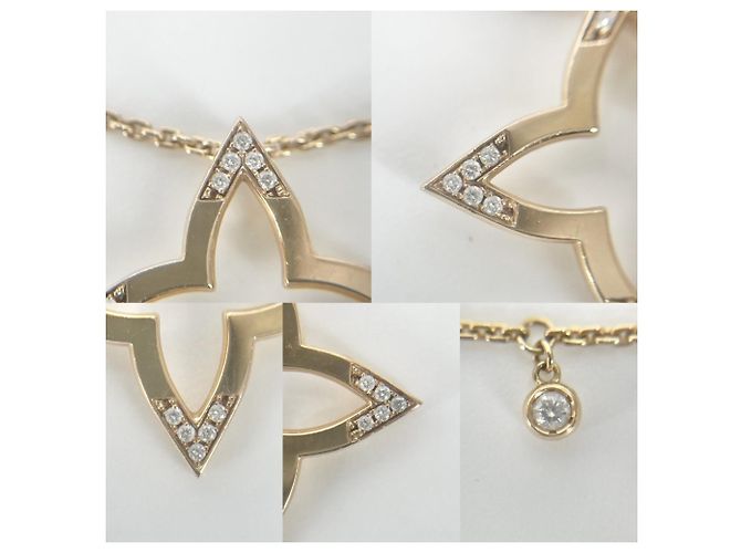 Louis Vuitton Diamantanhänger-Halskette in Roségold Golden - Ansicht 4