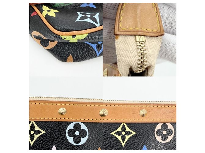 Louis Vuitton Monogram Multicolore Handbag Black Multiple colors - view 6