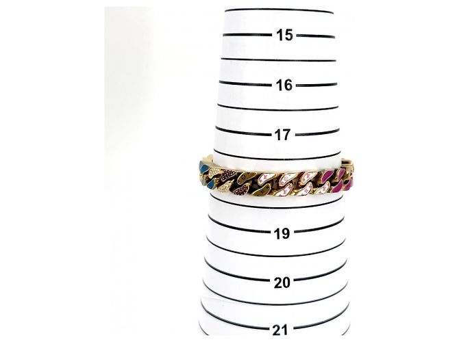 Bracciale Charm Monogram Louis Vuitton Bianco Multicolore - vista 5