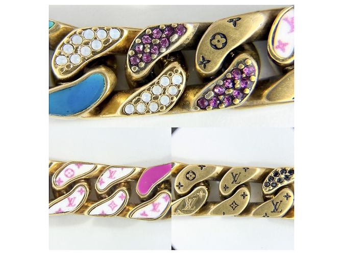 Bracciale Charm Monogram Louis Vuitton Bianco Multicolore - vista 6