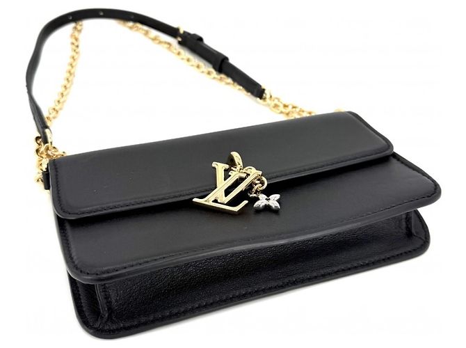 Borsa a tracolla con portafoglio a catena in pelle nera Louis Vuitton Nero - vista 3