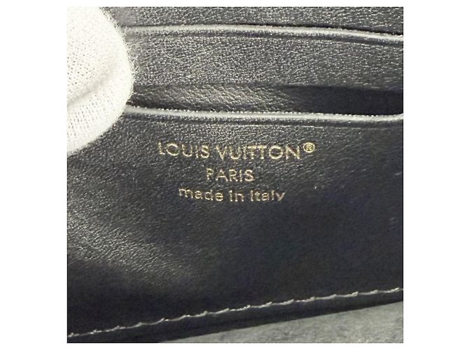 Borsa a tracolla con portafoglio a catena in pelle nera Louis Vuitton Nero - vista 5
