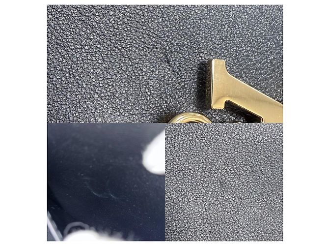 Borsa a tracolla con portafoglio a catena in pelle nera Louis Vuitton Nero - vista 8