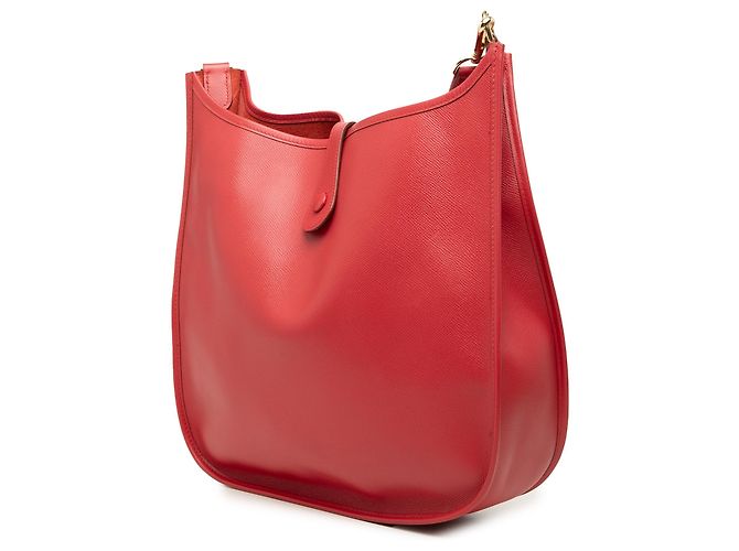 Hermès Red Courchevel Evelyne I 33 Rosso - vista 2