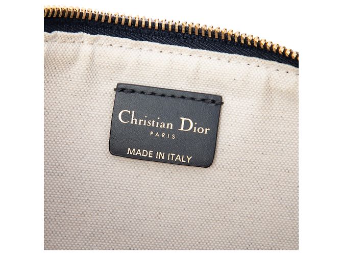 Borsa Dior Club in tela Dior Blue Oblique - vista 5