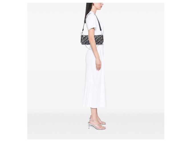 Borsa Dior Club in tela Dior Blue Oblique - vista 6