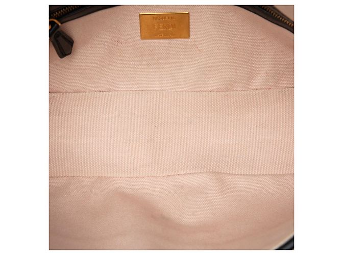 Borsa a tracolla Fendi Pink Zucca in tela ricamata Rosa - vista 4