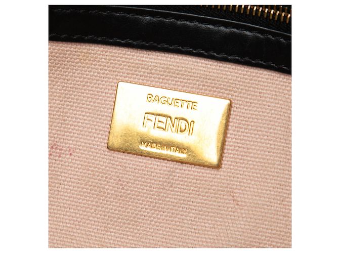 Borsa a tracolla Fendi Pink Zucca in tela ricamata Rosa - vista 5