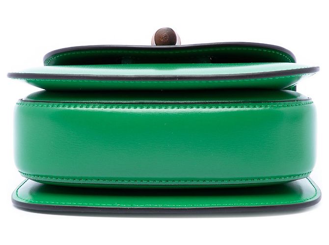 Borsa a manico Gucci Green Mini in pelle di vitello 1947 Bamboo Verde - vista 3