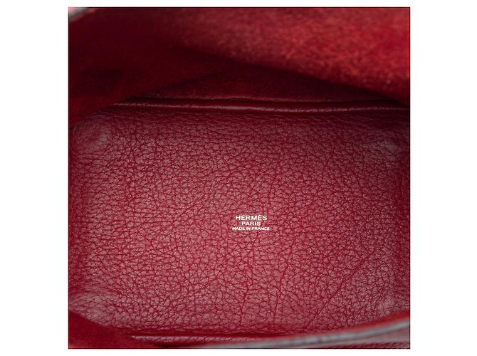 Hermès Picotin Lock 18 in pelle Clemence rosso - vista 4