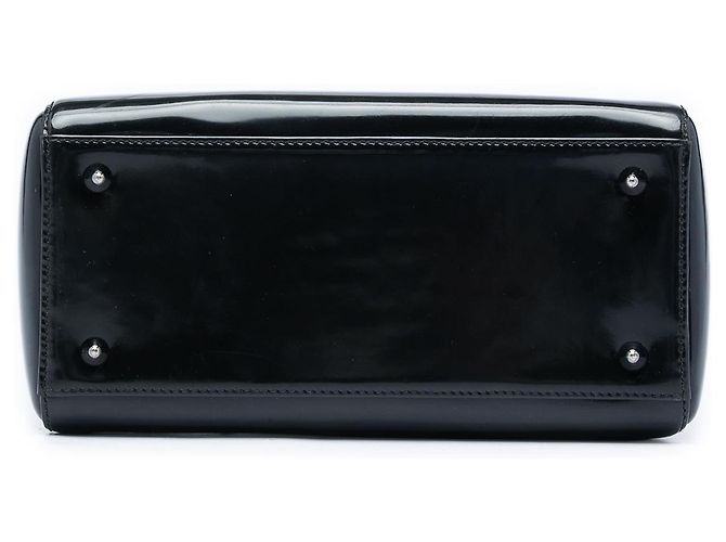 Lady Dior in vernice nero, misura Medium - vista 3