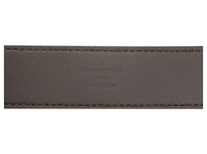 Cintura Louis Vuitton in pelle Taiga blu Blu navy - vista 5