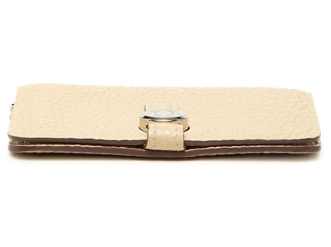 Tarjetero Hermès Beige Clemence Dogon con cadena - vista 3