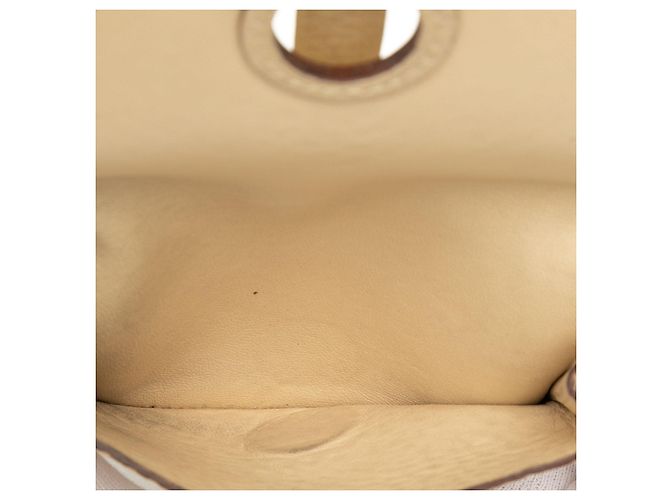 Tarjetero Hermès Beige Clemence Dogon con cadena - vista 4