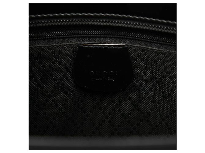 Bamboo Borsa Satchel Gucci in nylon nero con bambù - vista 5