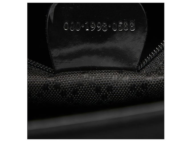 Bamboo Borsa Satchel Gucci in nylon nero con bambù - vista 6