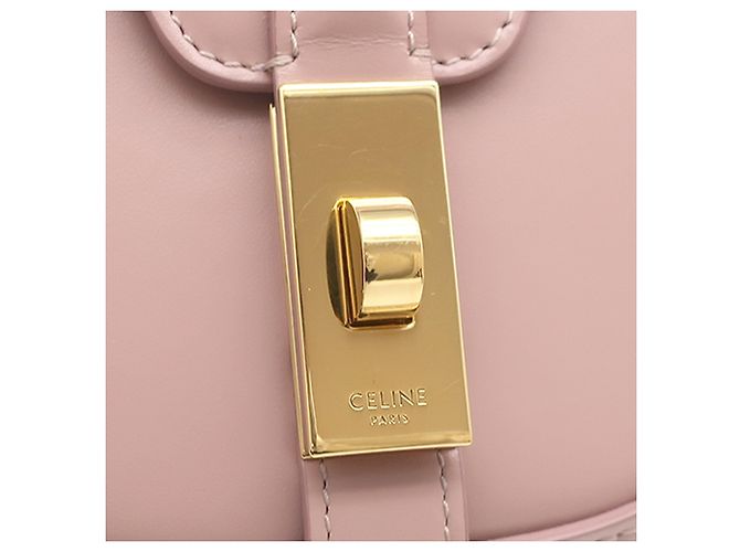 Céline Celine Besace 16 in pelle di vitello rosa, piccola, crossbody - vista 6