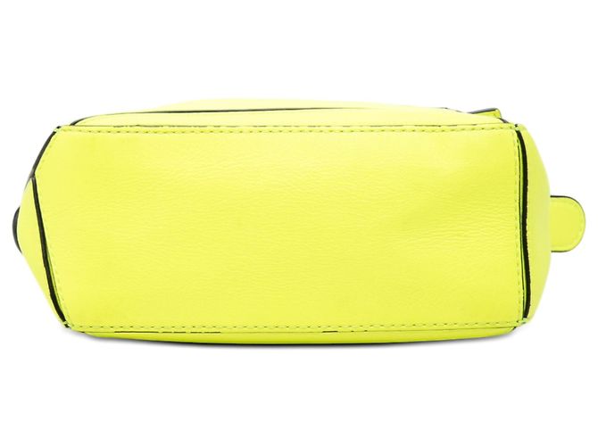 LOEWE Yellow Mini Calfskin Puzzle Satchel - view 3
