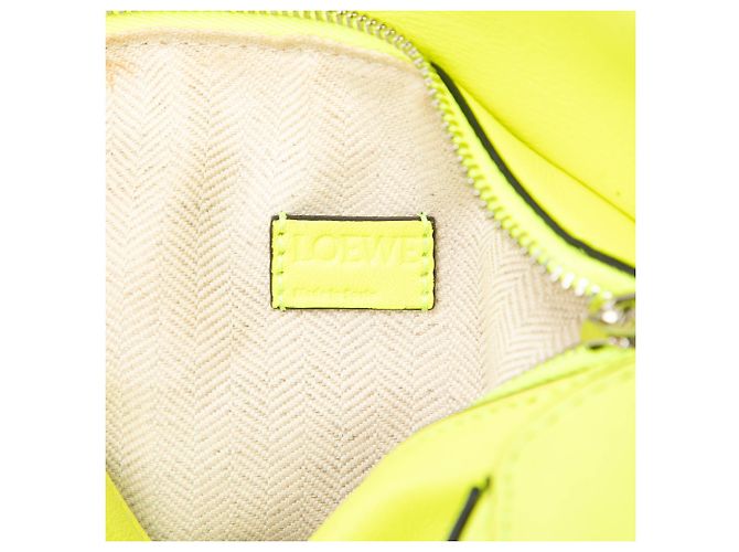 LOEWE Yellow Mini Calfskin Puzzle Satchel - view 5