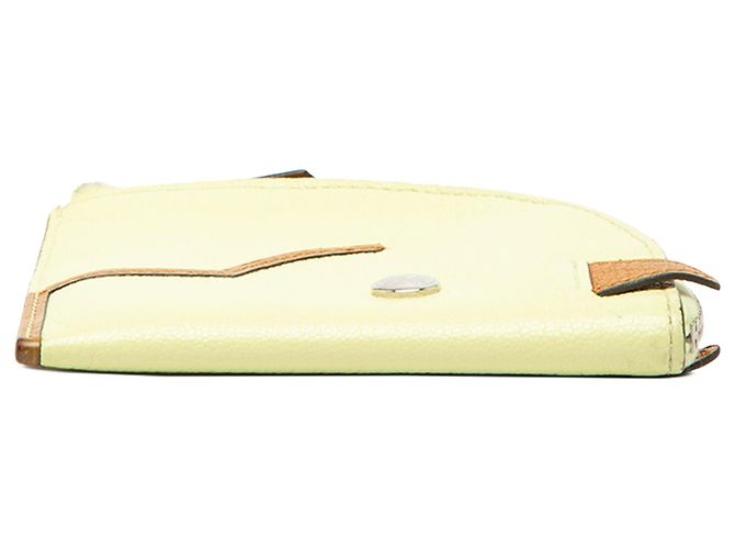 Hermès Yellow Chevre Paddock Coin Case - view 3