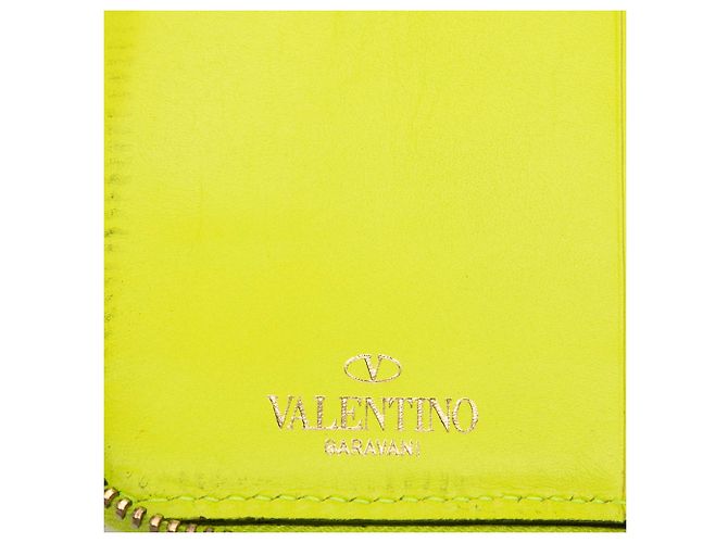 Cartera Rockstud de cuero amarillo Valentino - vista 5