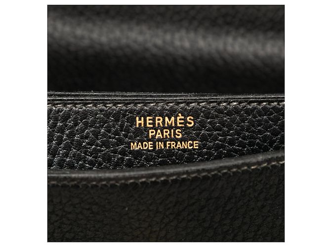 Hermès Black Ardennes Kelly Depeches 38 Nero - vista 5