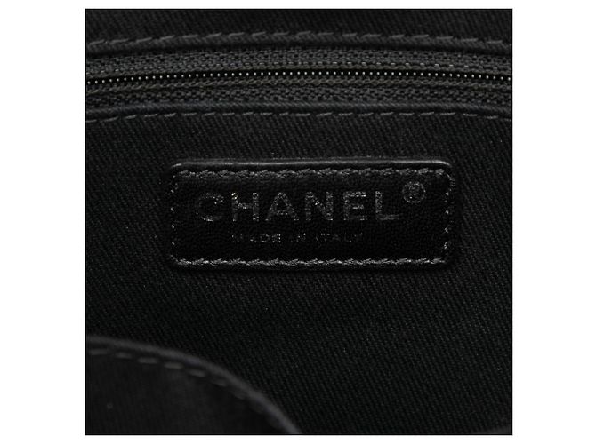 Tote Deauville Chanel Gray Mini Canvas Marrone - vista 5