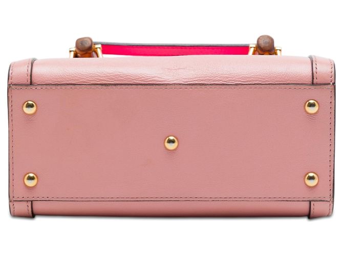 Borsa Gucci Diana Mini in pelle di vitello rosa - vista 3