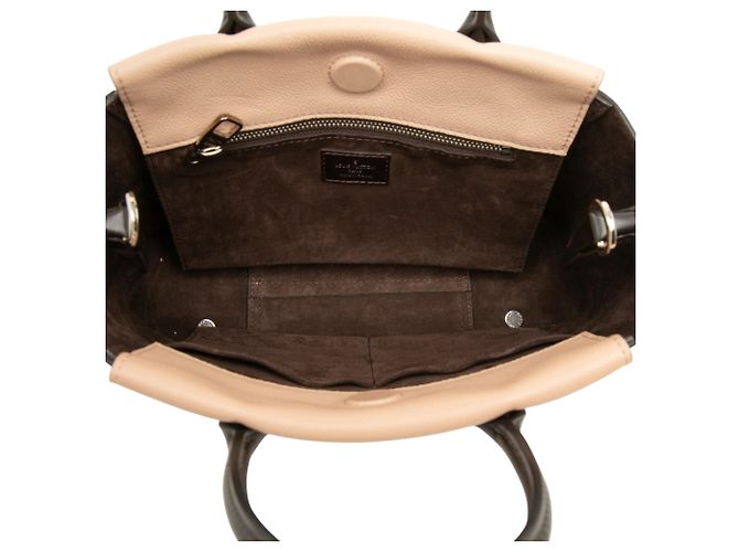 Louis Vuitton Tote BB in Veau Cachemire marrone Carne - vista 4