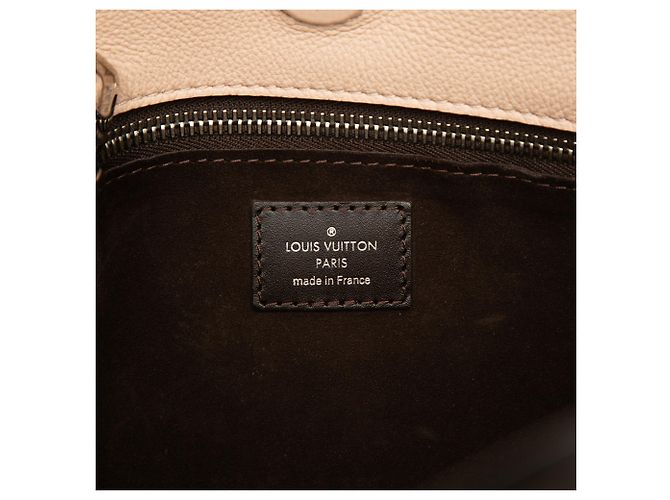 Louis Vuitton Tote BB in Veau Cachemire marrone Carne - vista 5