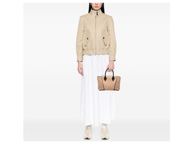 Louis Vuitton Tote BB in Veau Cachemire marrone Carne - vista 6