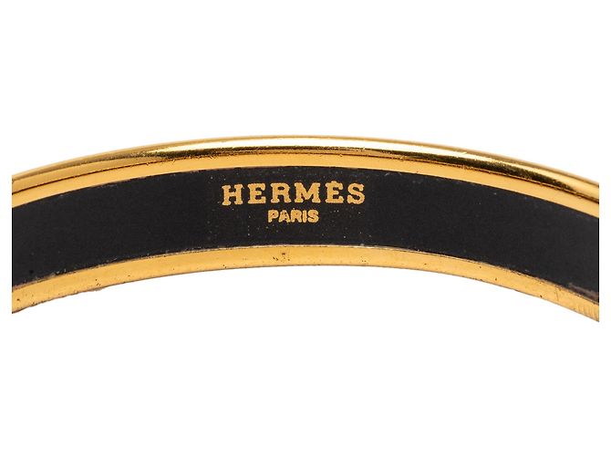 Bracciale rigido in smalto Hermès Black Narrow Dream Catcher 70 Nero - vista 4