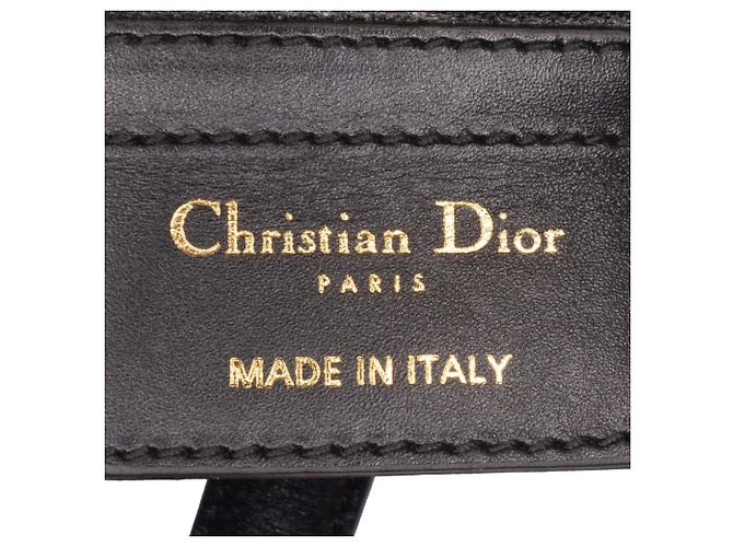 Borsa Saddle in pelle di vitello liscia nera Dior Nero - vista 5