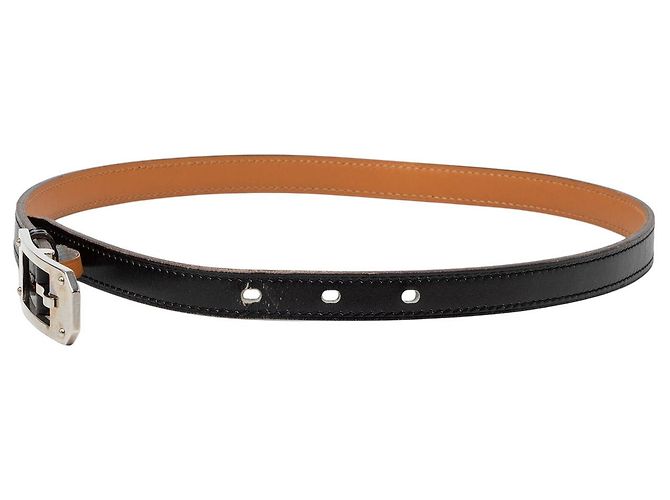 Cintura Hermès Black Box Calf Kelly Ardillon Nero - vista 2