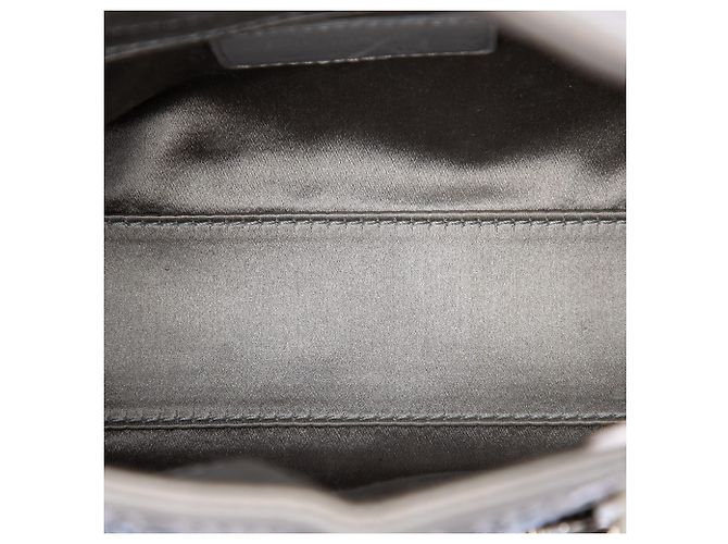 Lady Dior Dior Grigio Mini Satin Cannage con Cristalli Marrone - vista 4