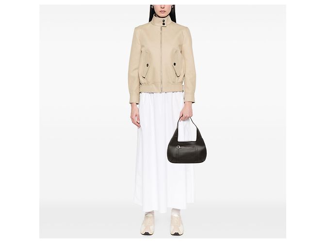 Salvatore Ferragamo Ferragamo Borsa Hobo Gancini in pelle di vitello marrone Marrone scuro - vista 6