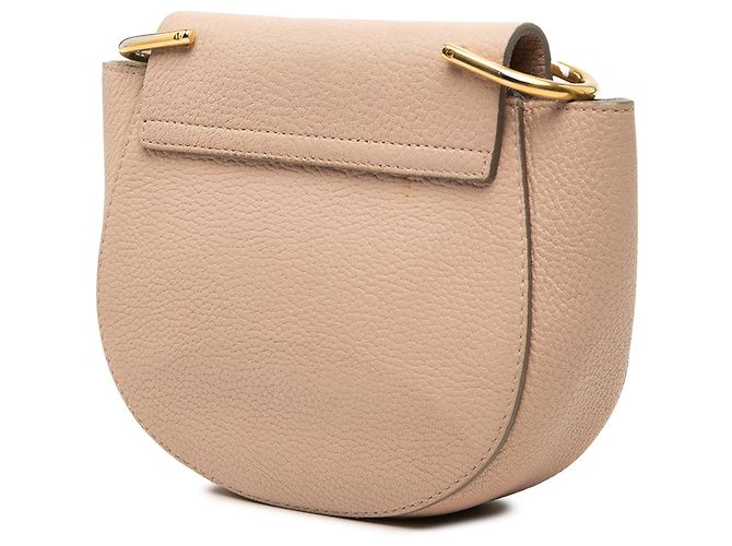 Chloé Borsa a tracolla Drew in agnello martellato marrone Carne - vista 2