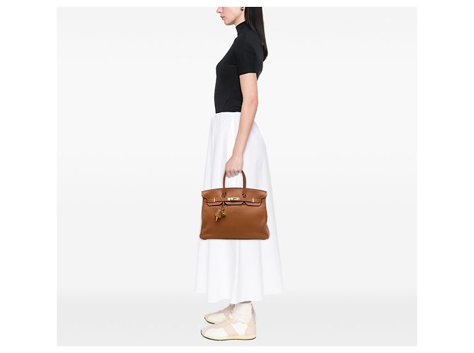 Hermès Marrone Togo Birkin Retourne 35 - vista 6