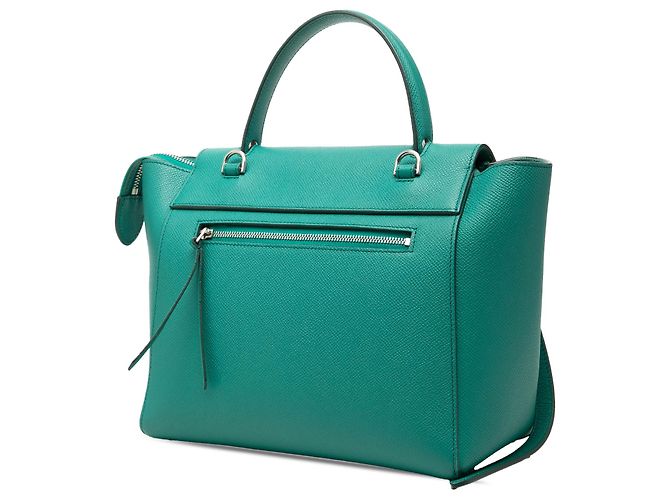 Belt Bag Céline Borsa Belt in pelle di vitello micro granulata verde Celine - vista 2