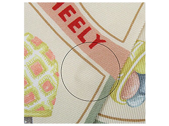 Hermès Seidentuch Twilly Beige Funny Ice Cream - Ansicht 11