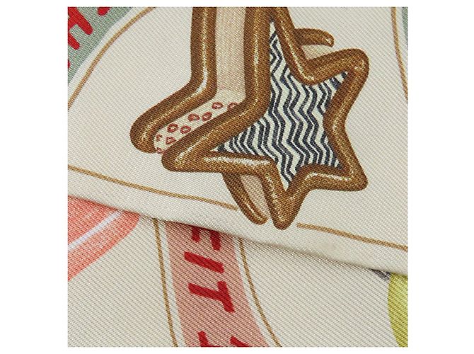 Hermès Seidentuch Twilly Beige Funny Ice Cream - Ansicht 3