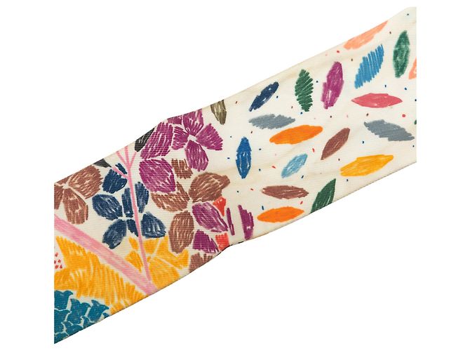 Sciarpa Twilly in seta Hermès Blue Chacun Fait Son Nid - vista 5