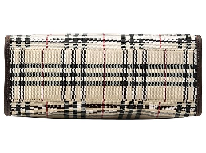 Burberry Beige House Check Canvas Tote - Ansicht 3