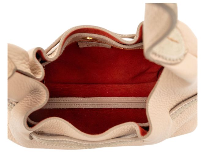 Salvatore Ferragamo Bolsa de ombro Ferragamo em couro granulado marrom Carne - vista 4