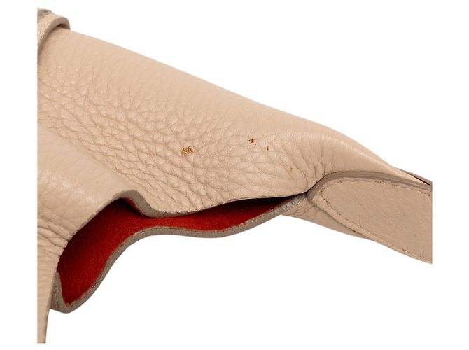 Salvatore Ferragamo Bolsa de ombro Ferragamo em couro granulado marrom Carne - vista 6